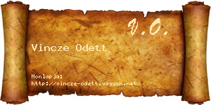 Vincze Odett névjegykártya